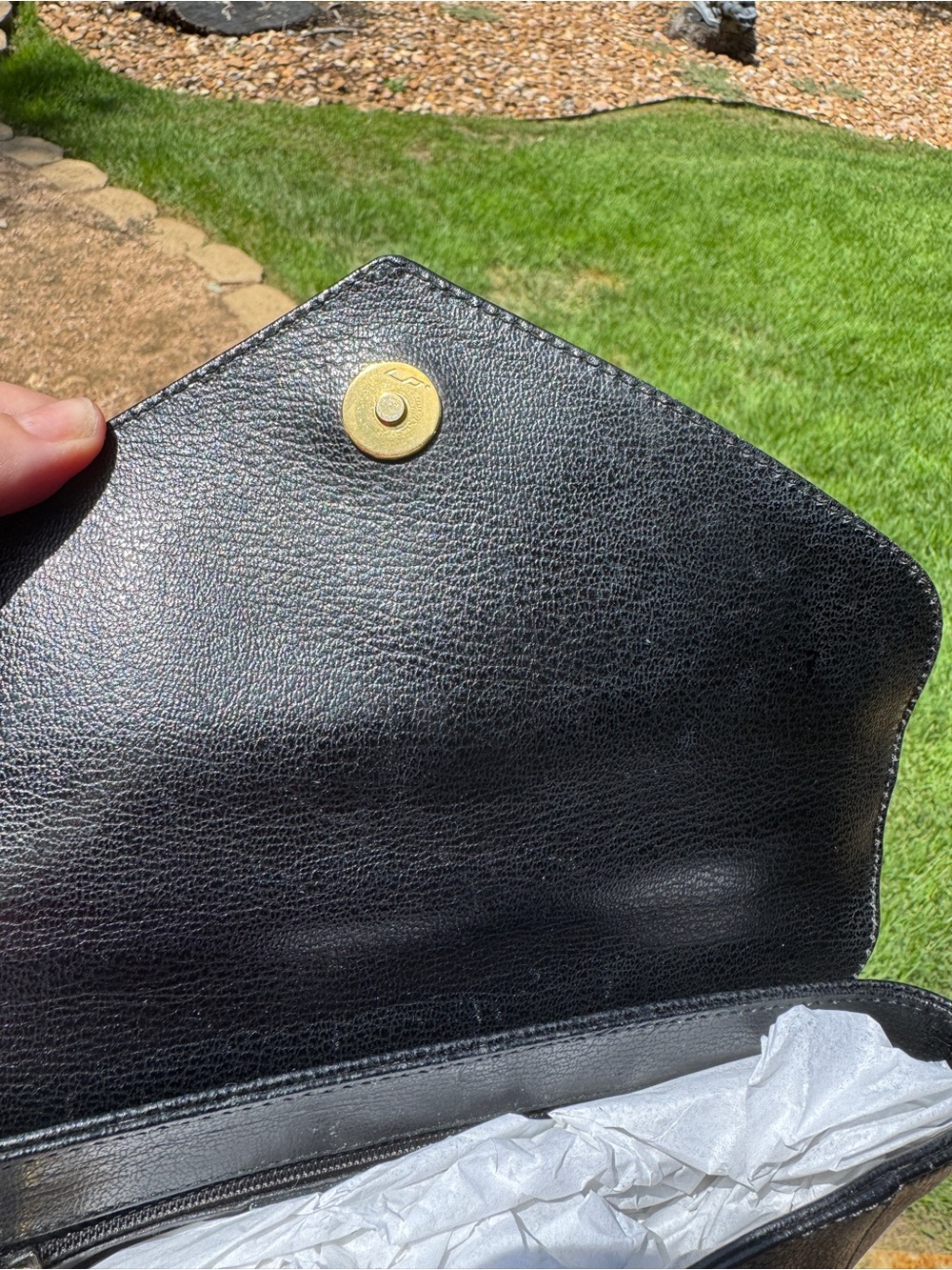 Salvatore Ferragamo Black Top-Handle Leather Purse amazing feet Quiet Luxury - Picture 9 of 14